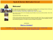 Tablet Screenshot of hydeanddentonmethodist.org.uk